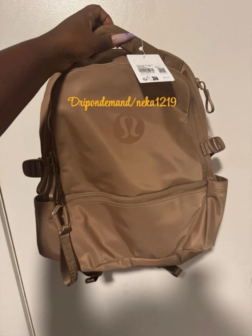 Lululemon New Crew Backpack 22L Updated- Sand/Wacky Khaki